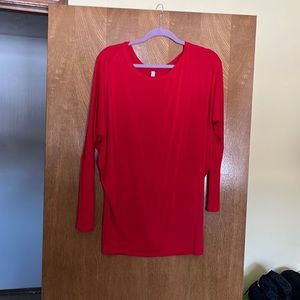 Lush dolman sleeved red, blue , or grey shirt. Size large.